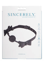 Sportsheets Sincerely Bow Tie Faux Leather Strap Silicone Ball Gag > Bondage Gear > Gags and Bits