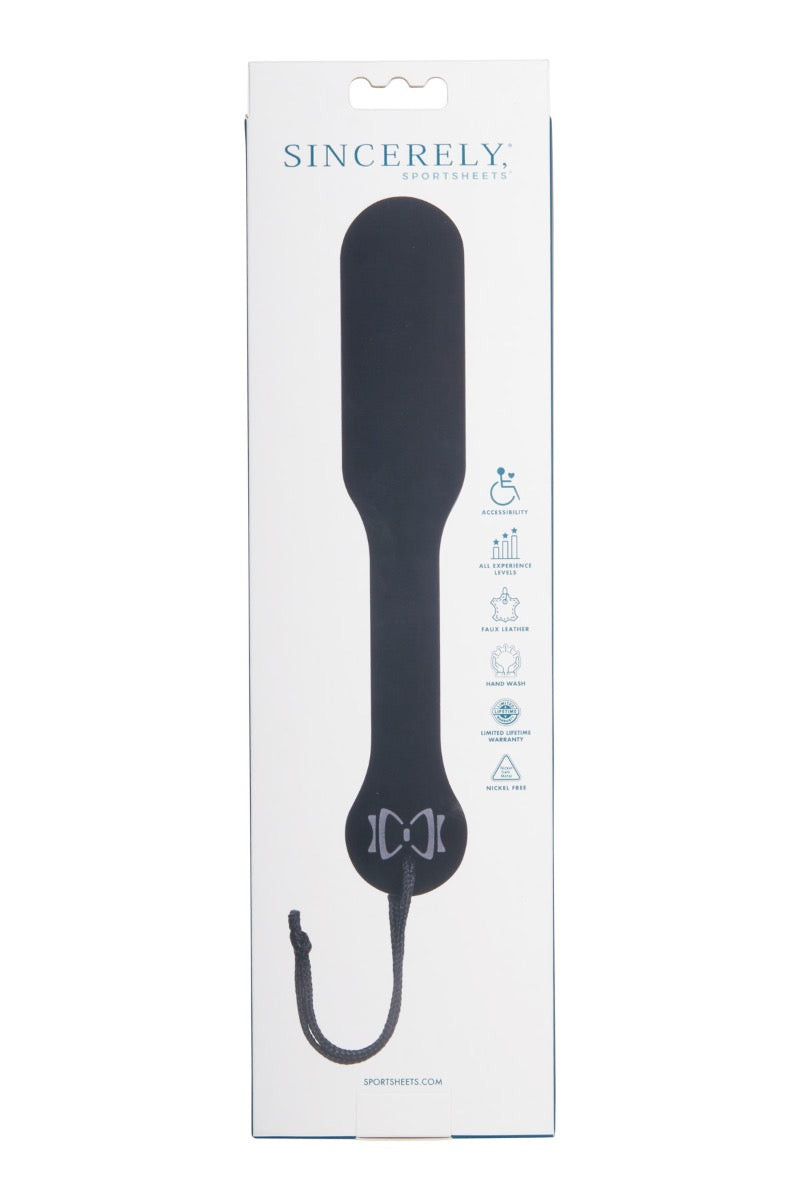 Sportsheets Sincerely Bow Tie Acrylic Paddle – Crystal Clear Acrylic Spanking Paddle > Bondage Gear > Paddles
