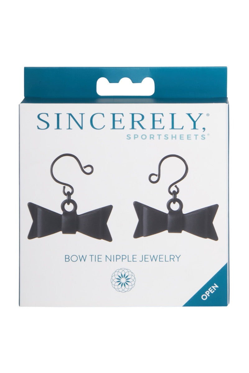 Sportsheets Sincerely Bow Tie Adjustable Metal Nipple Jewelry > Clothes > Body Jewellery (Non Piercing)