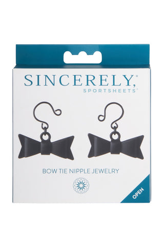 Sportsheets Sincerely Bow Tie Adjustable Metal Nipple Jewelry > Clothes > Body Jewellery (Non Piercing)
