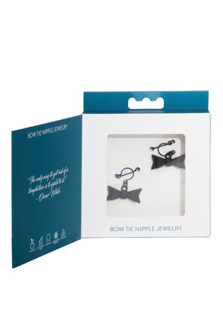 Sportsheets Sincerely Bow Tie Adjustable Metal Nipple Jewelry > Clothes > Body Jewellery (Non Piercing)