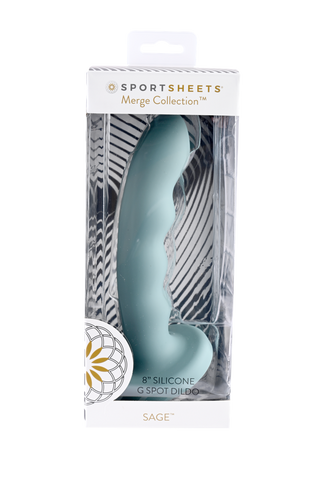Sportsheets Merge Collection 8 Inch Solid Silicone G-Spot Dildo > Dildos > Neutral Dildos