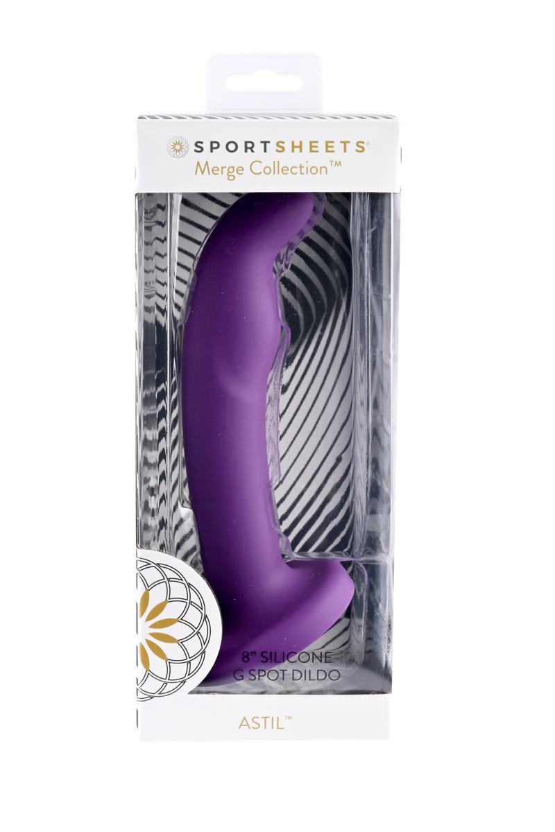 Sportsheets Merge Astil 8 Inch Solid Silicone G-Spot Dildo with Flared Base Default Title > Dildos > Neutral Dildos