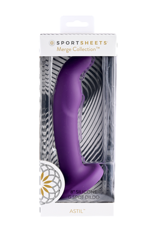 Sportsheets Merge Astil 8 Inch Solid Silicone G-Spot Dildo with Flared Base Default Title > Dildos > Neutral Dildos