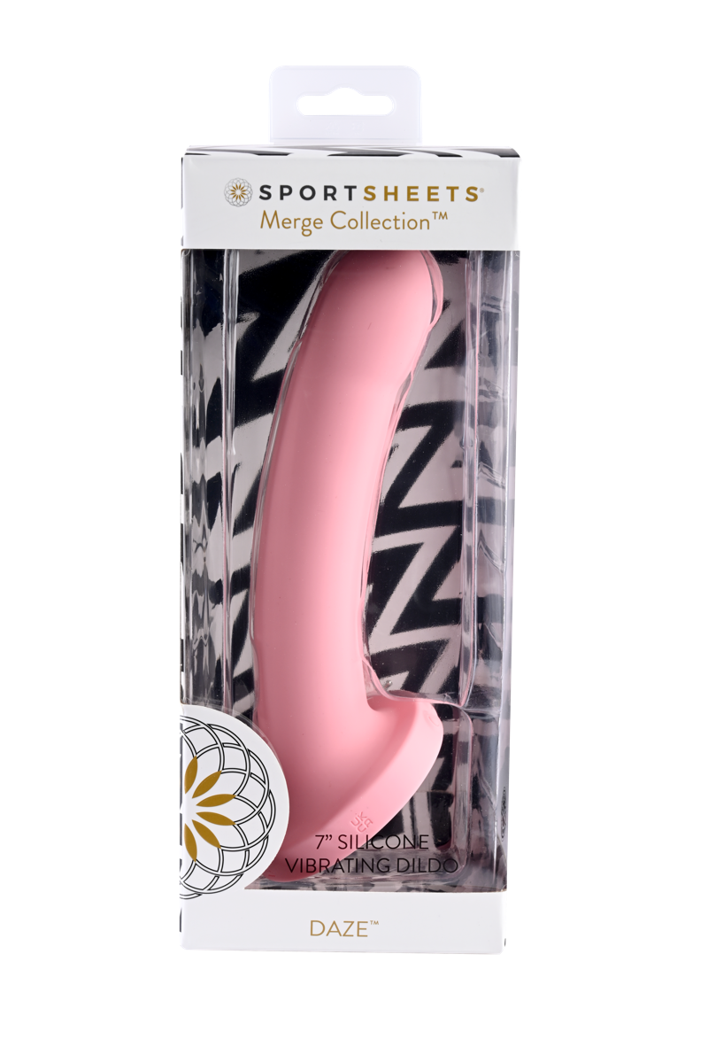 Sportsheets Merge Collection Daze – 7 Inch Solid Silicone Vibrating Dildo Default Title > Dildos > Neutral Dildos
