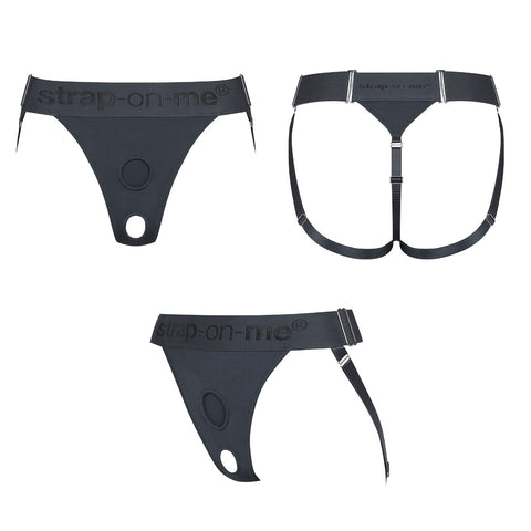 Strap On Me Unique Harness – Stretchy Durable Lingerie Harness with Two Discrete Rings > Dildos > Strap On Harnesses