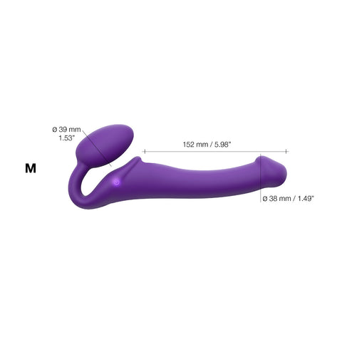Strap On Me Vibrating Bendable Strap-On – Rechargeable Silicone Strap-On with Remote Control > Dildos > Strap On Dildos