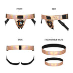 Strap On Me Leatherette Harness Metallic Finish Adjustable Strap-On Harness > Dildos > Strap On Harnesses