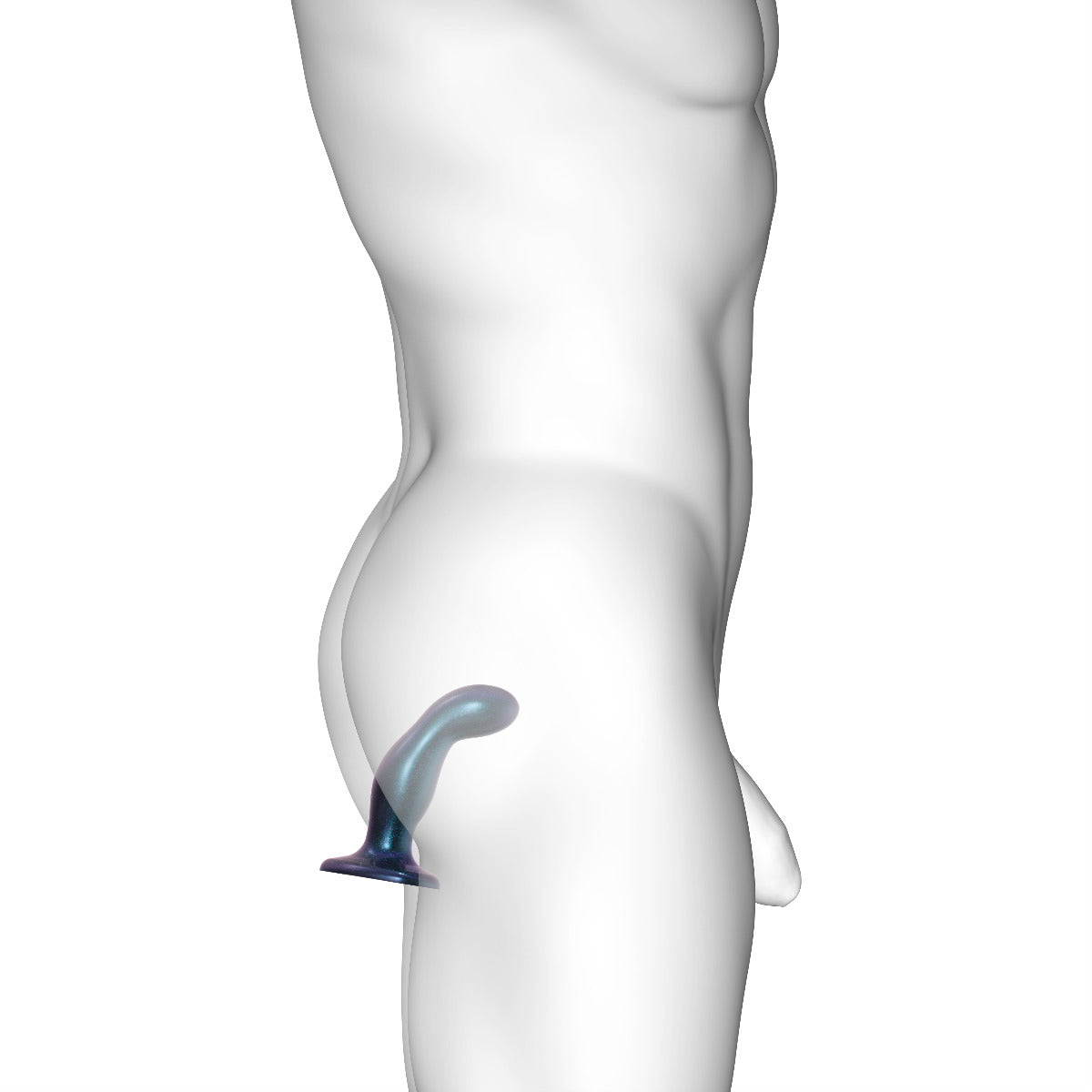 Strap On Me Dildo Plug Snaky Metallic Blue – Hybrid Design Silicone Dildo Plug > Anal Range > Butt Plugs