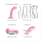 Strap On Me Tapping Dildo Wave – Double-Tap Vibrating Silicone Dildo > Dildos > Neutral Dildos