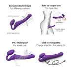 Strap On Me Vibrating Bendable Strap-On – Rechargeable Silicone Strap-On with Remote Control > Dildos > Strap On Dildos