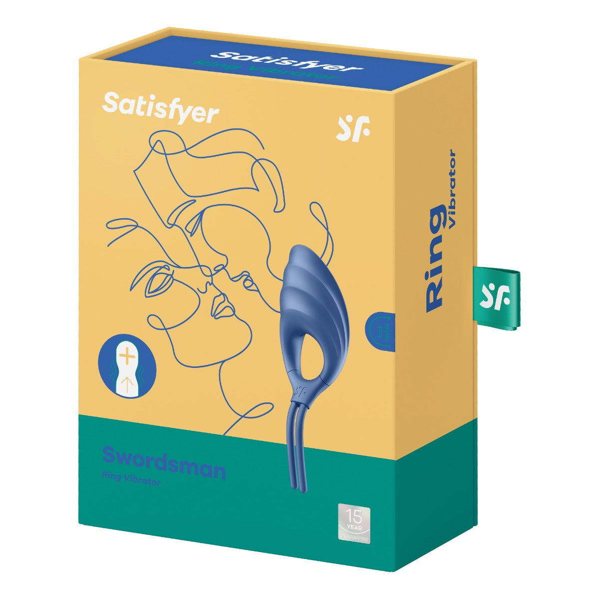 Satisfyer Swordsman Adjustable Silicone Cock Ring with Clitoral Stimulator – Silicone Vibrating Cock Ring > Sex Toys > Couples Toys
