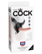 King Cock Strap-On Harness with Realistic Dildo – 6 to 9 Inch > Dildos > Strap On Harnesses
