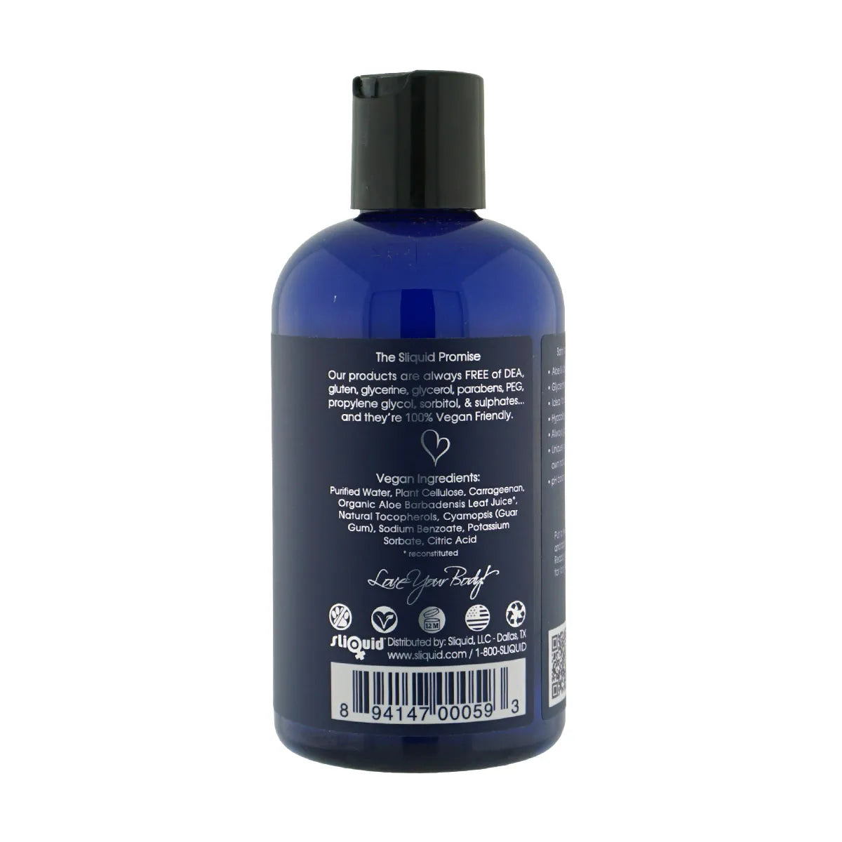 Sliquid Naturals Satin Intimate Moisturiser – 2oz to 8.5oz > Lube > Water Based