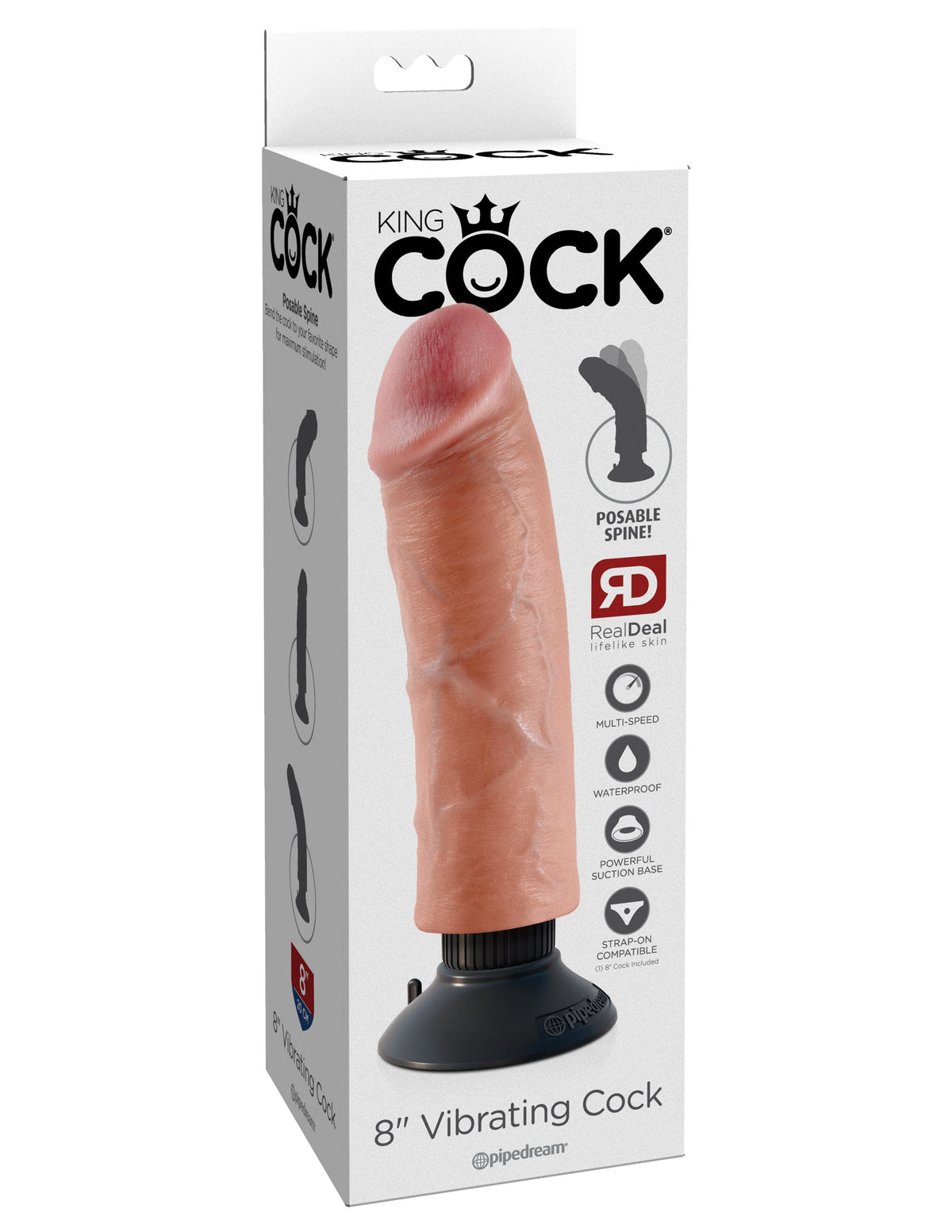 King Cock Vibrating Dildo – 7, 8, 9 or 10 Inch > Vibrators > Realistic Vibrators