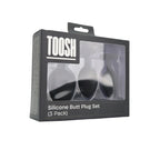 Toosh Silicone Butt Plug Set of 3 Small to Large – Jewelled Base Butt Plug > Anal Range > Butt Plug Kits
