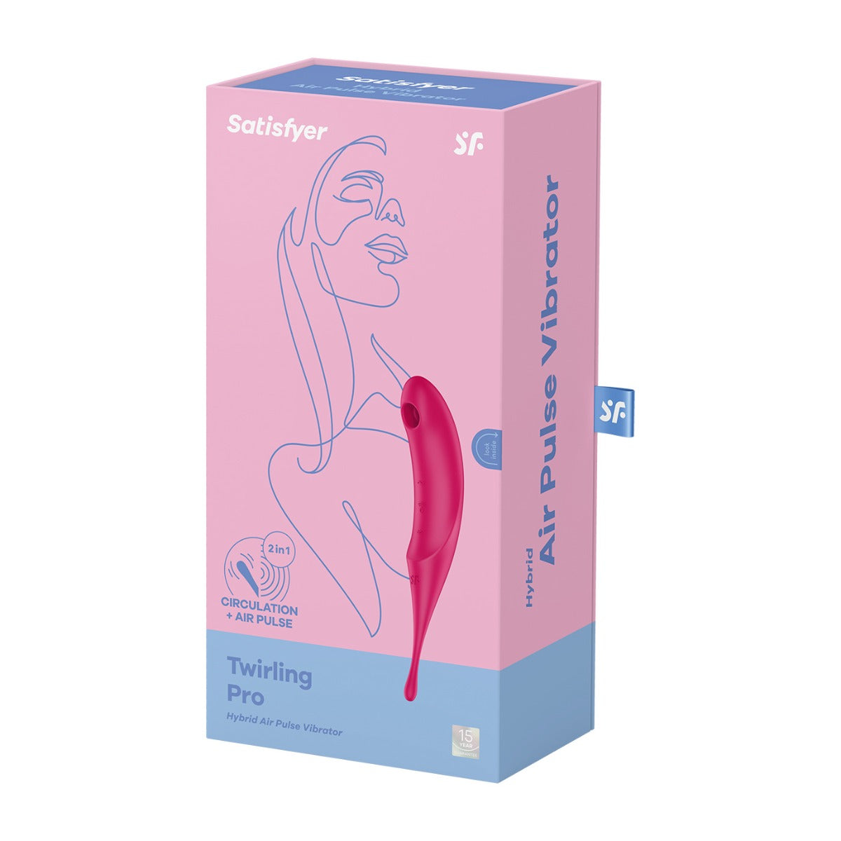 Satisfyer Twirling Pro Hybrid Air Pulse Vibrator – Waterproof Rechargeable Vibrator > Sex Toys For Ladies > Air Pulsation
