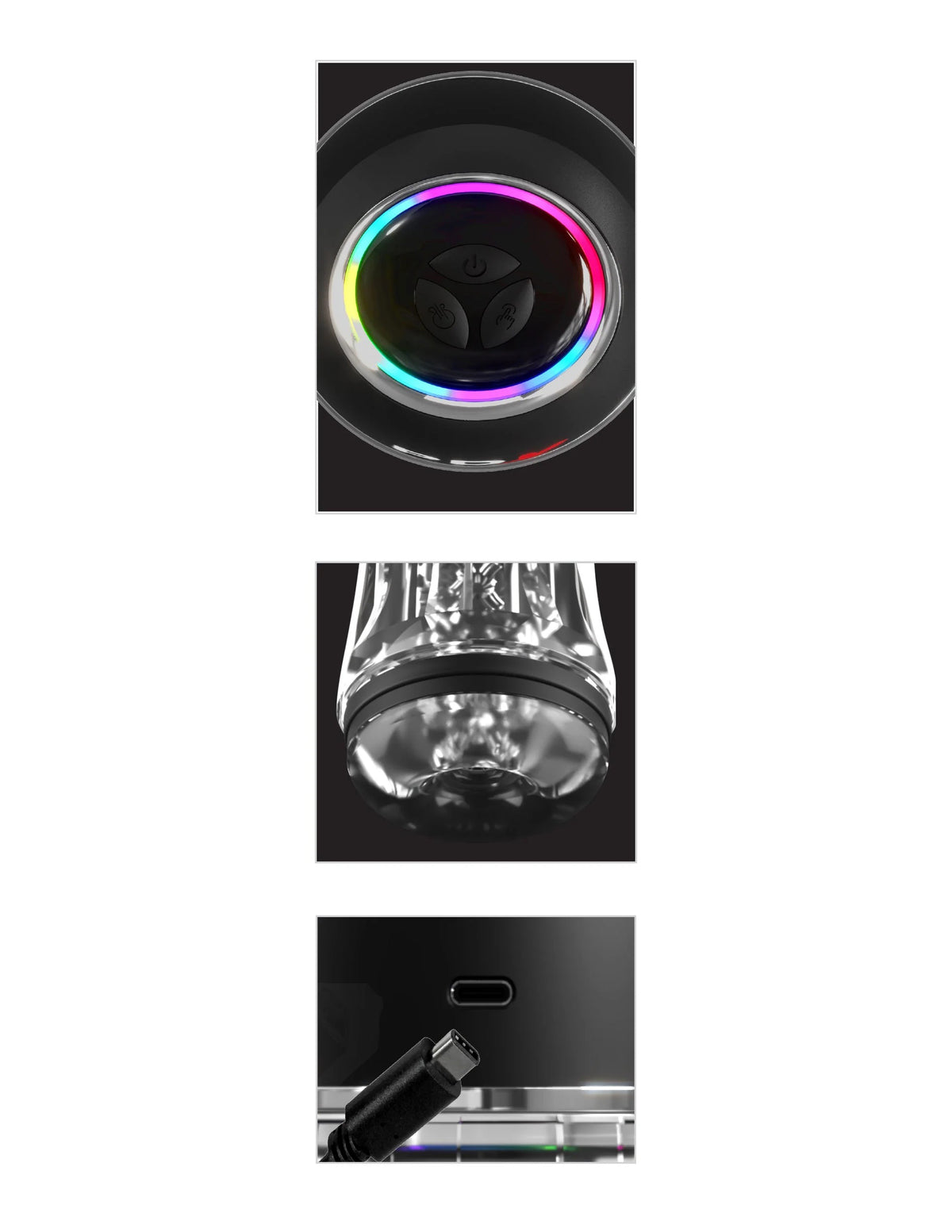 PDX Elite ViewTube Pro – Suction and Vibration Male Masturbation Toy > Sex Toys For Men > Masturbators > Vibrating