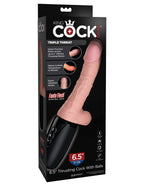 King Cock Plus Thrusting Cock 6.5 Inch – Warming Vibrating Piston-Powered Dildo > Dildos > Thrusting Dildos