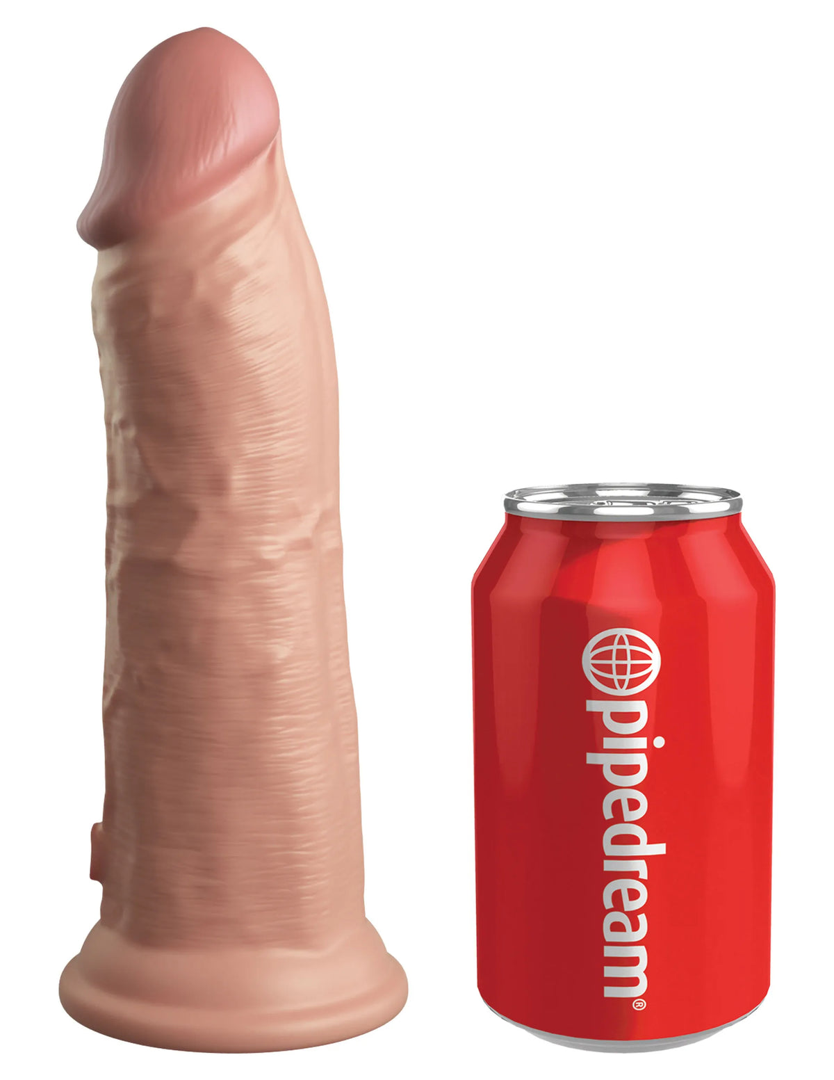 Pipedream King Cock Elite 8 Inch Dual Density Vibrating Silicone USB Rechargeable Vibrator > Dildos > Realistic Dildos