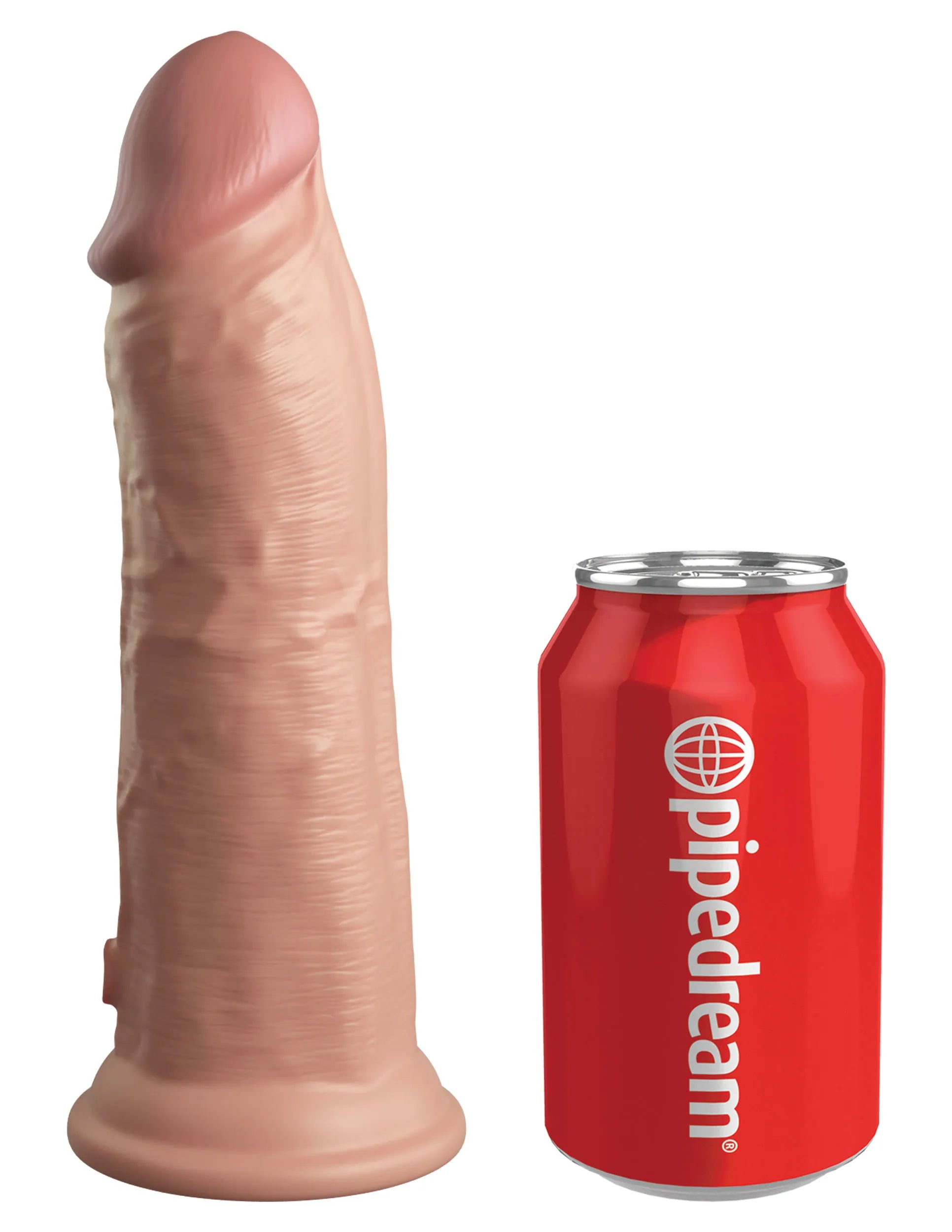 Pipedream King Cock Elite 8 Inch Dual Density Vibrating Silicone USB Rechargeable Vibrator > Dildos > Realistic Dildos