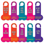 Five Pack Double Sided Door Hangers – Printed Message Signs > Novelties > Gag Gifts