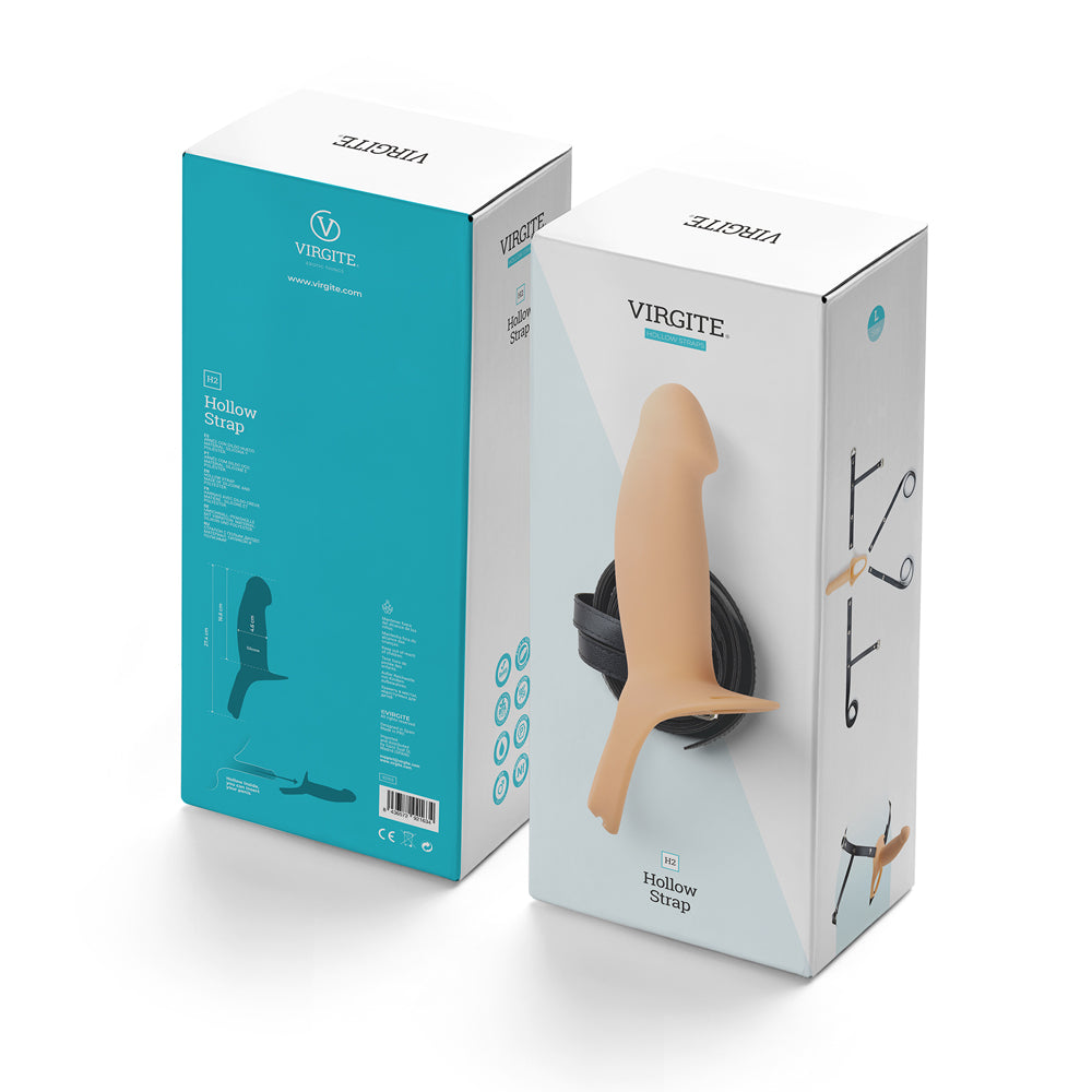 Virgite Hollow Harness H2 Large – 100% Silicone Hollow Harness > Dildos > Hollow Strap Ons