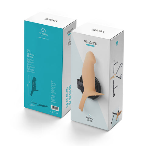 Virgite Hollow Harness H2 Large – 100% Silicone Hollow Harness > Dildos > Hollow Strap Ons