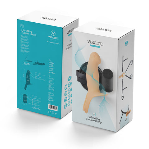 Virgite Hollow Harness with Rechargeable Vibration Small Size Silicone Hollow Harness > Dildos > Hollow Strap Ons
