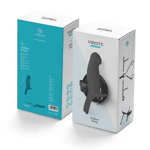 Virgite Hollow Harness H1 Small – 100% Silicone Hollow Harness > Dildos > Hollow Strap Ons