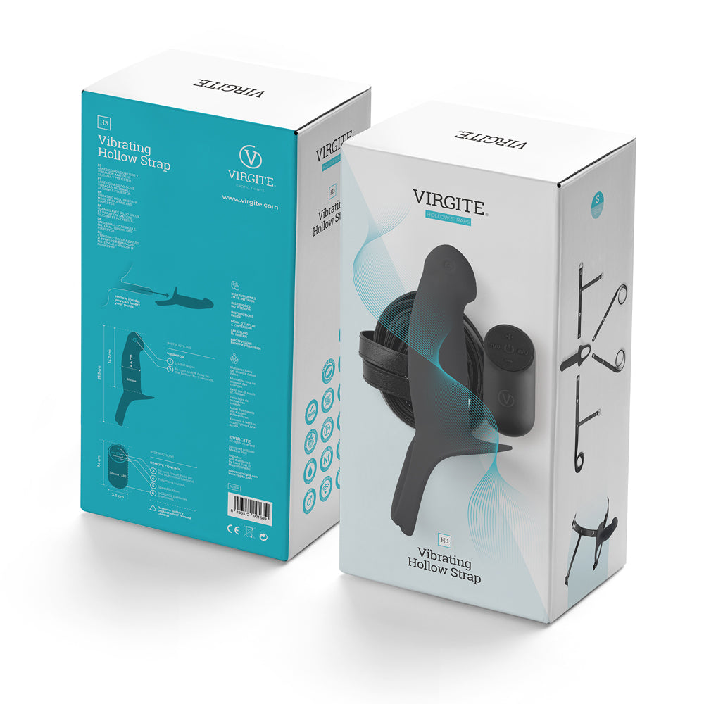 Virgite Hollow Harness with Rechargeable Vibration Small Size Silicone Hollow Harness > Dildos > Hollow Strap Ons