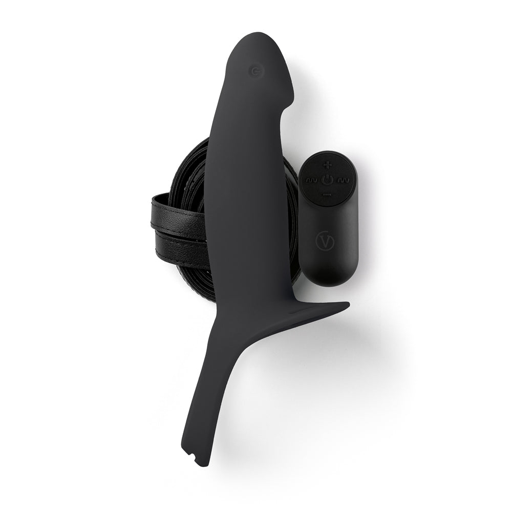 Virgite Hollow Harness With Rechargeable Silicone Vibration Size L – Erotic Harness > Dildos > Hollow Strap Ons