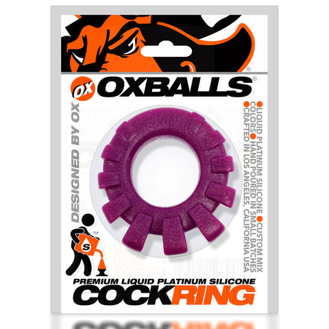 Oxball Cock-Lug Silicone Cockring Black for Comfortable Wear COCK RINGS