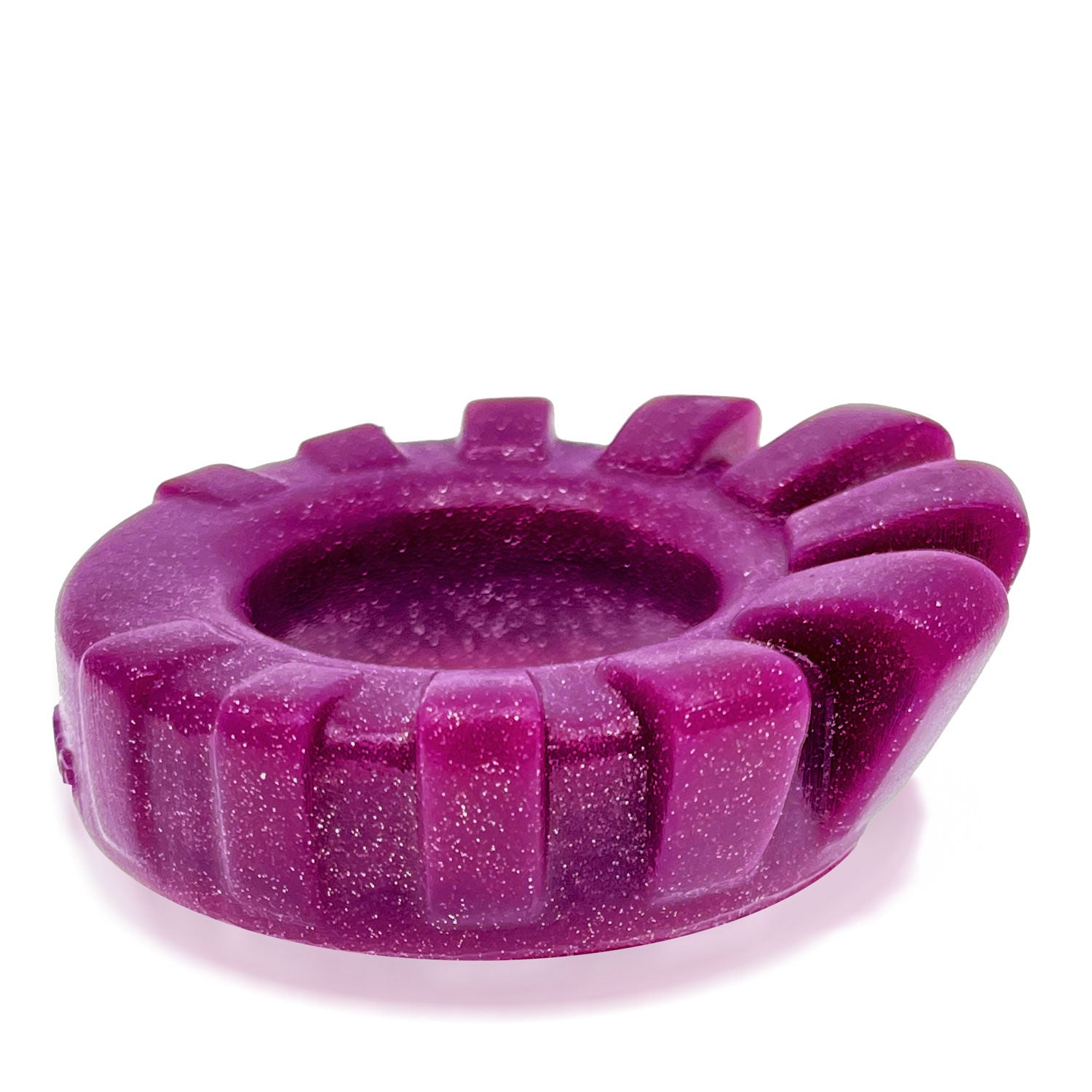 Cock-Lug Lugged Cockring - Black Purple COCK RINGS