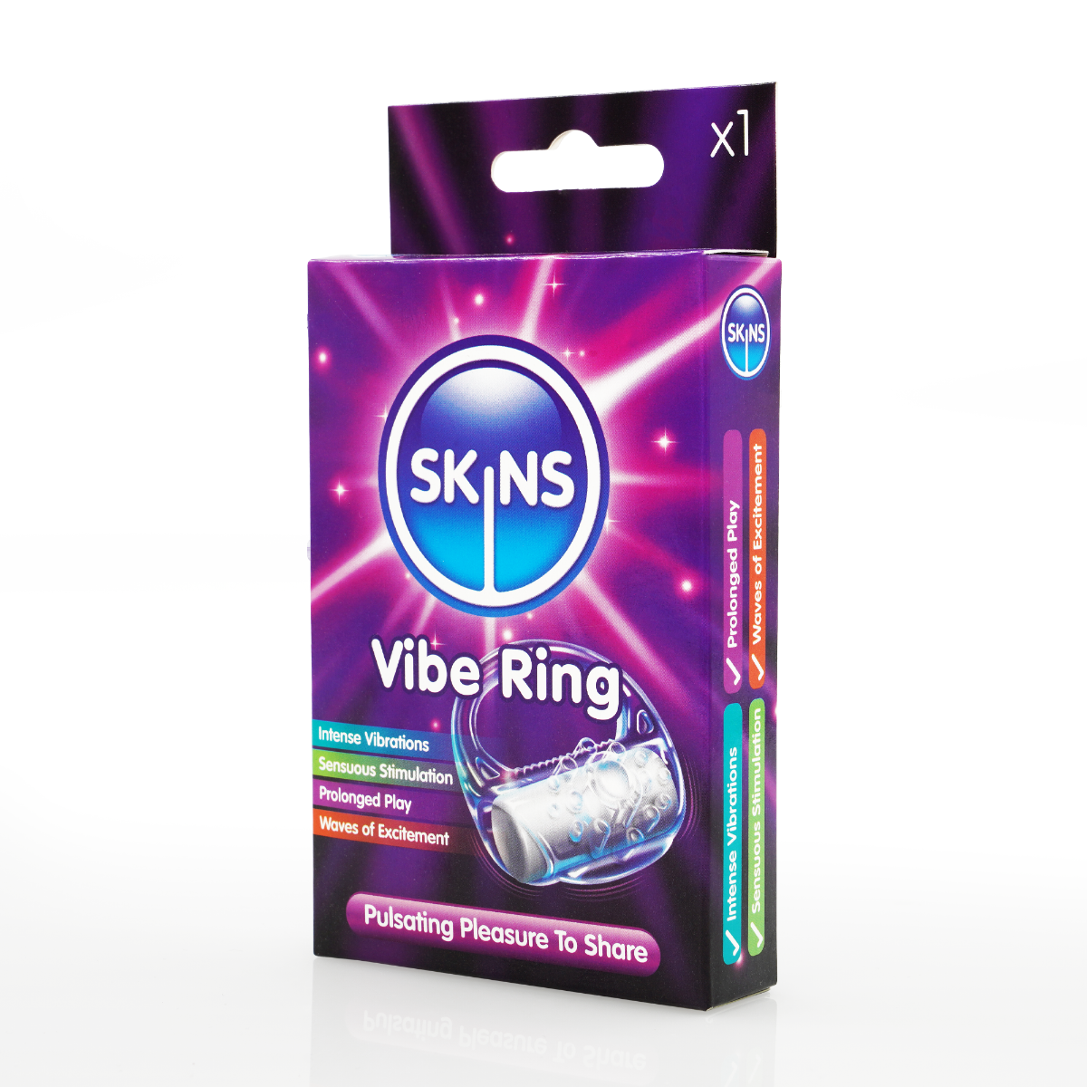 Skins Vibrating Ring – Rechargeable Silicone Vibrating Cock Ring > Cock Ring > Vibrating
