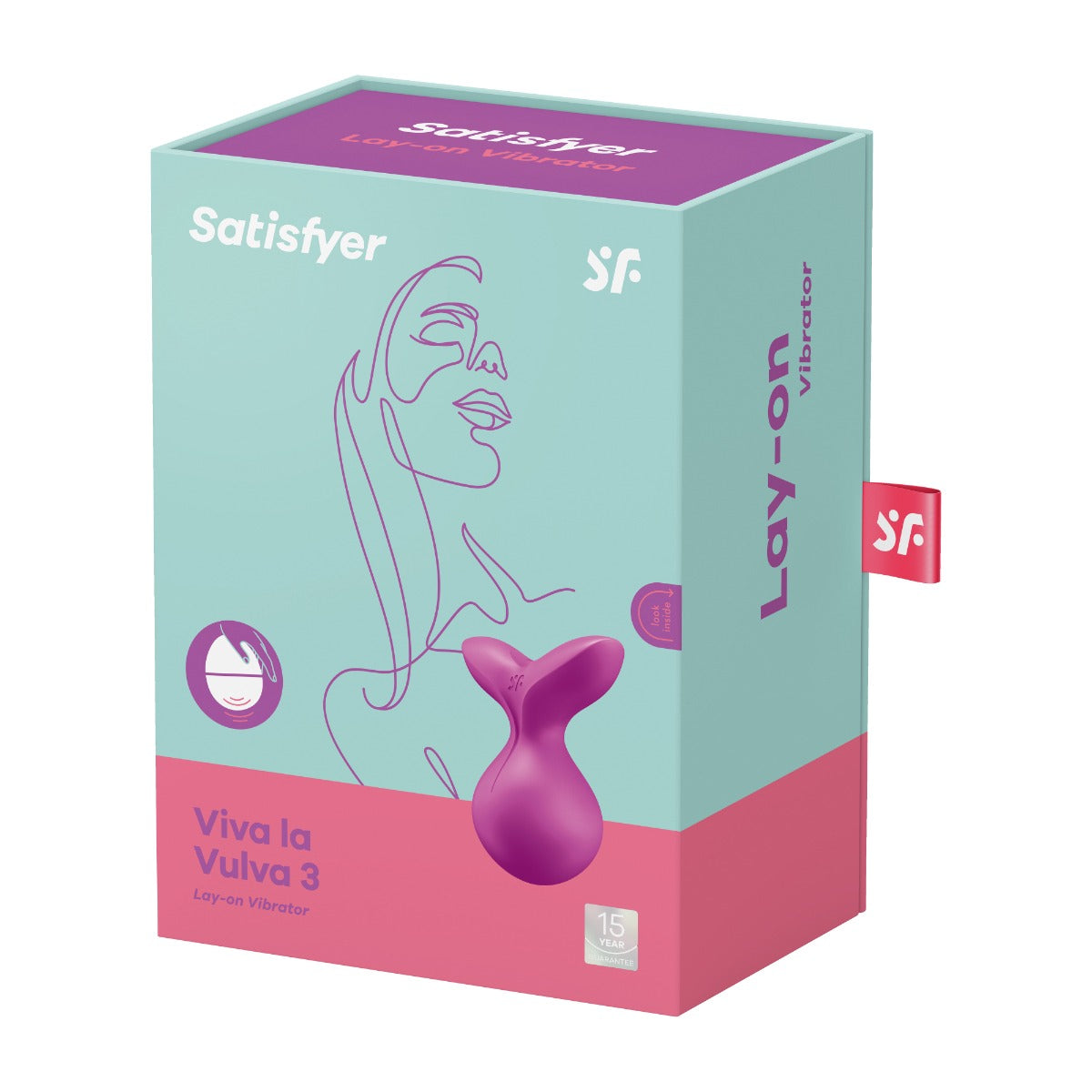 Satisfyer Viva La Vulva 3 Waterproof Silicone Lay-On Vibrator with 12 Vibration Modes > Vibrators > Vibrating Pads