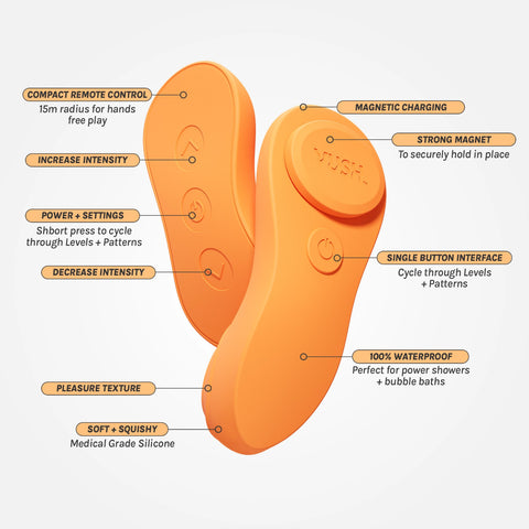 Vush Luna – Wearable Remote-Controlled Silicone Vibrator with Compact Remote Control > Sex Toys > Couples Toys