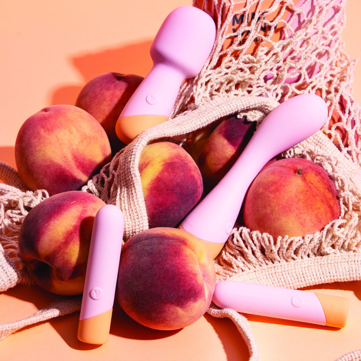 Vush Peachy Mini Wand Massager – Powerful Compact External Stimulator > Vibrators > Mini Vibrators
