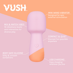 Vush Peachy Mini Wand Massager – Powerful Compact External Stimulator Default Title > Vibrators > Mini Vibrators