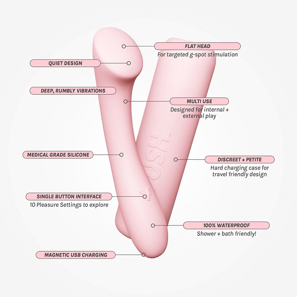 Vush Pop Shine – Medical Grade Silicone Waterproof G-Spot Vibrator with 10 Vibration Settings > Vibrators > G-Spot