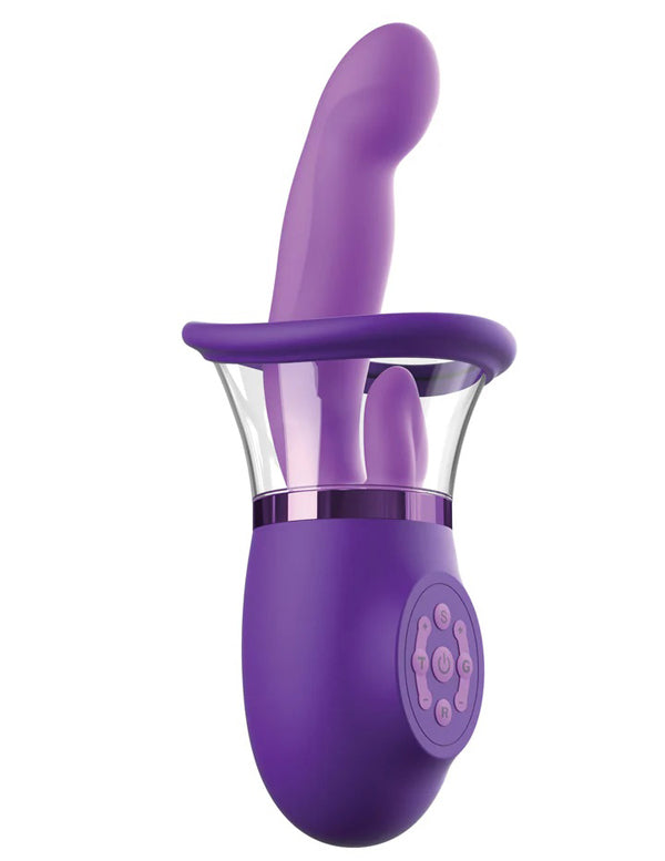 Fantasy For Her Ultimate Pleasure Pro Plus Rechargeable G-Spot Vibrator with Clitoral Licking and Flicking > Sex Toys For Ladies > Clitoral Vibrators and Stimulators