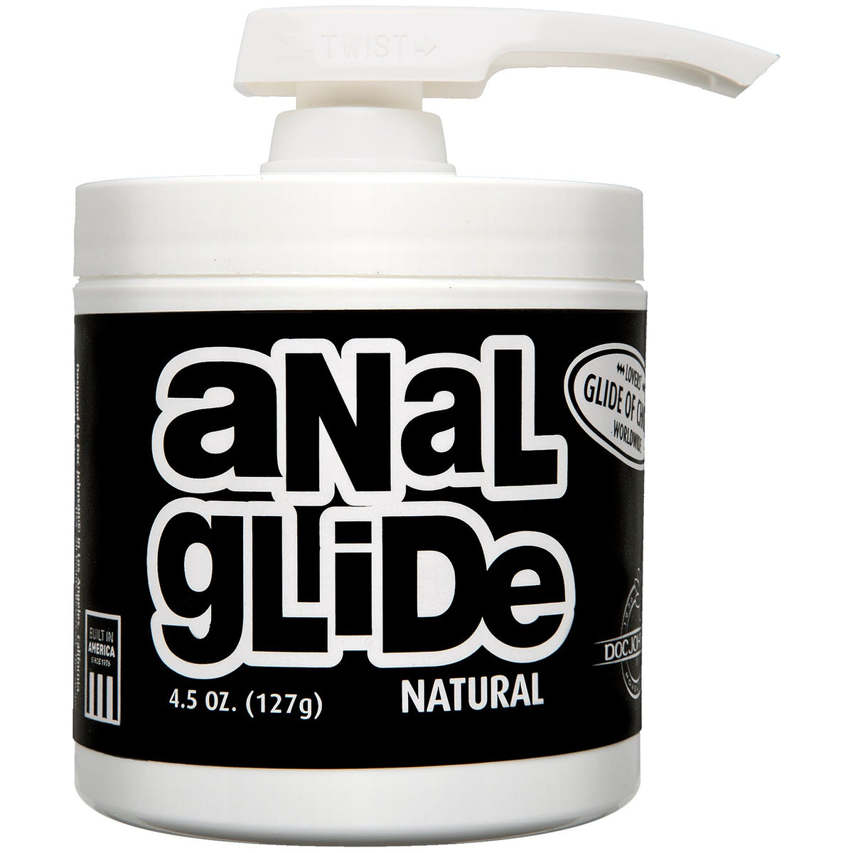 Doc Johnson Natural Anal Lube 4.5 Oz Clear Unscented Lubricant Default Title Anal Lubricant