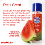 Skins Watermelon Water-Based Lubricant 4.4 Fl Oz Enhanced Oral Play Gel > Lube > Flavoured