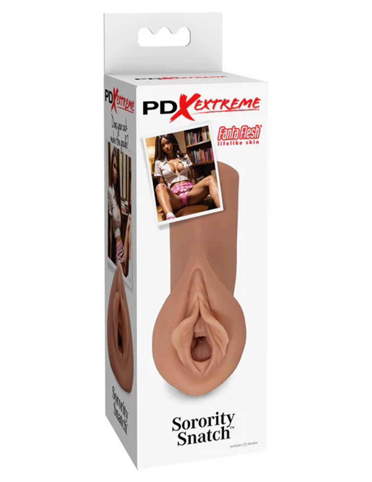 Pipedream Extreme Toyz Sorority Snatch – Fanta Flesh Technology Vagina Stroker Brown > Sex Toys For Men > Masturbators > Manual