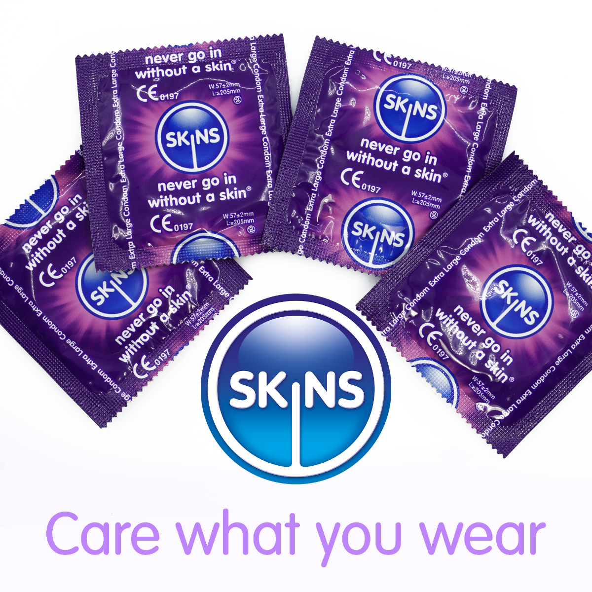 Skins Extra Large Condoms – Extra Large Size Condoms - Bulk 500 Pack > Essentials > Condoms