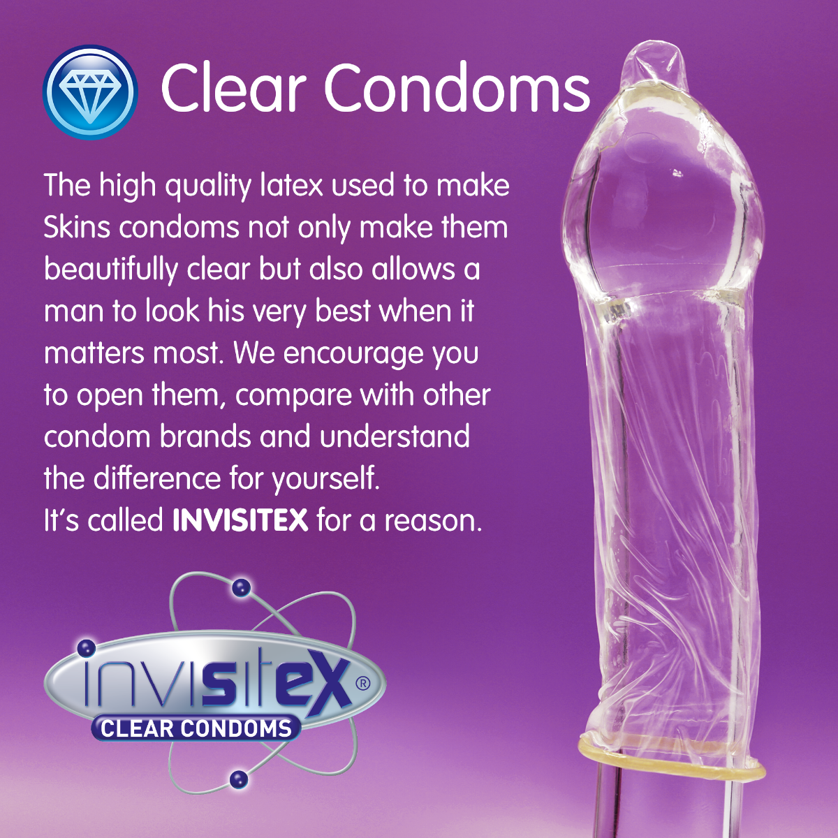 Skins Extra Large Condoms – Extra Large Size Condoms - Bulk 500 Pack > Essentials > Condoms