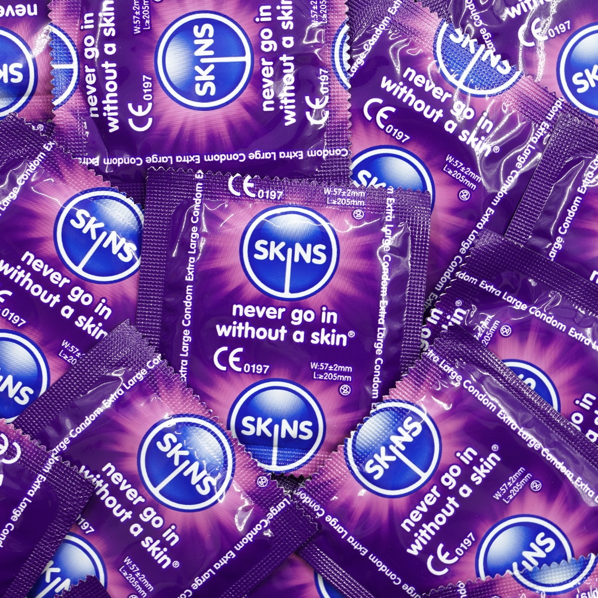 Skins Extra Large Condoms – Extra Large Size Condoms - Bulk 500 Pack Default Title > Essentials > Condoms