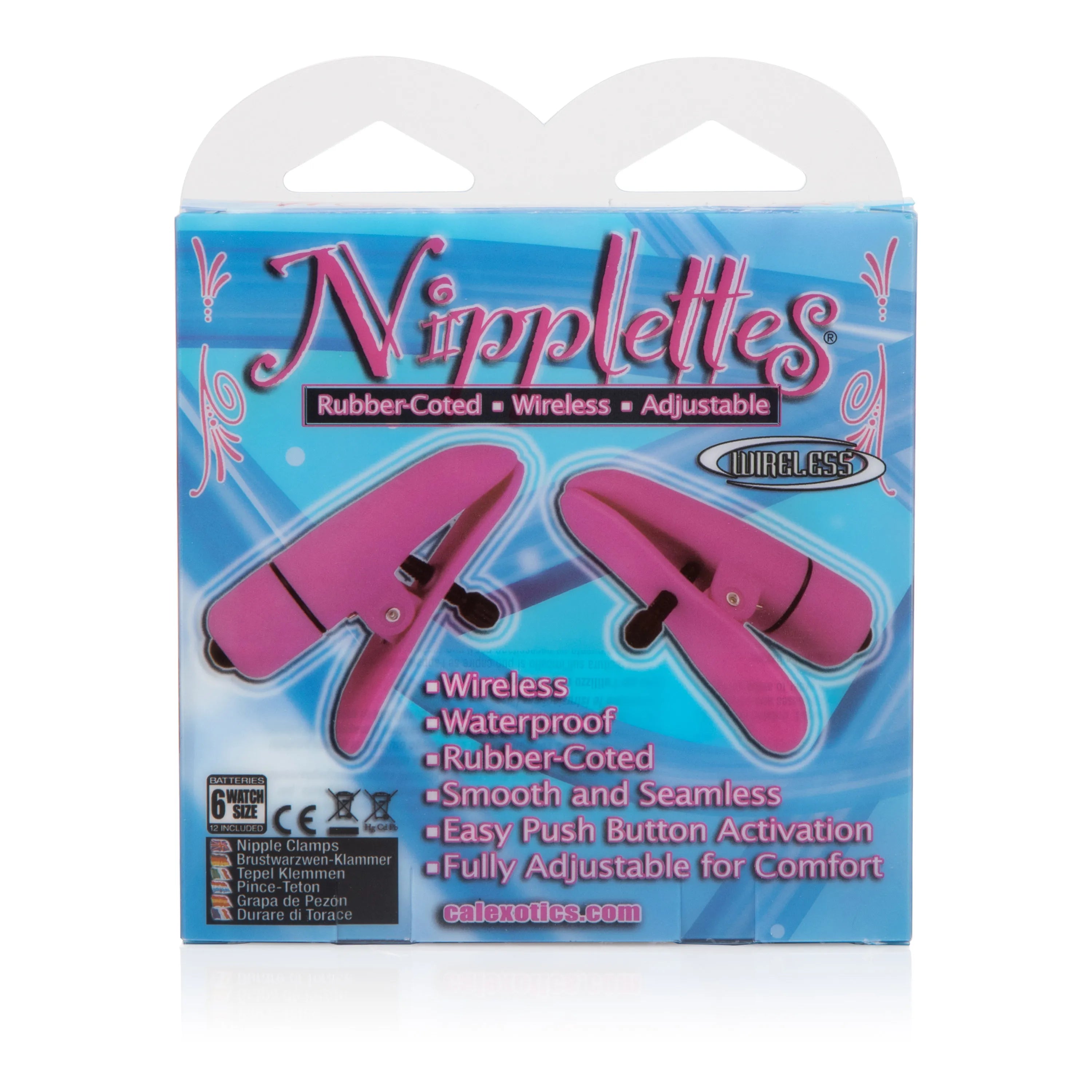Nipplettes Vibrating Adjustable Nipple Clamps – Rechargeable Intense Sensation Adult Toy > Sex Toys > Nipple Clamps