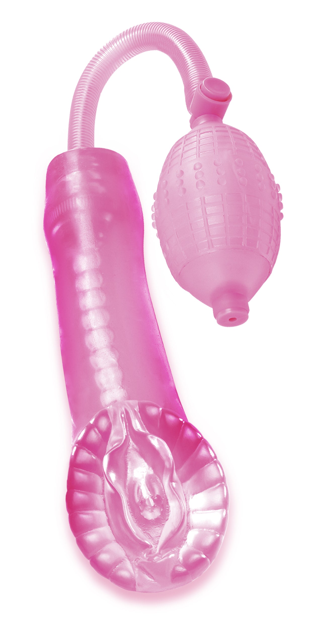 Pipedream Extreme Super Cyber Snatch Pump Masturbator Pink Strokers - Manual