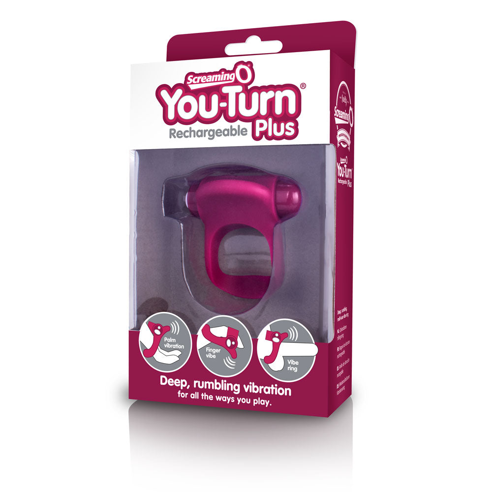 Charged You-Turn Plus – Rechargeable Silicone Vibrating Cock Ring > Cock Ring > Vibrating